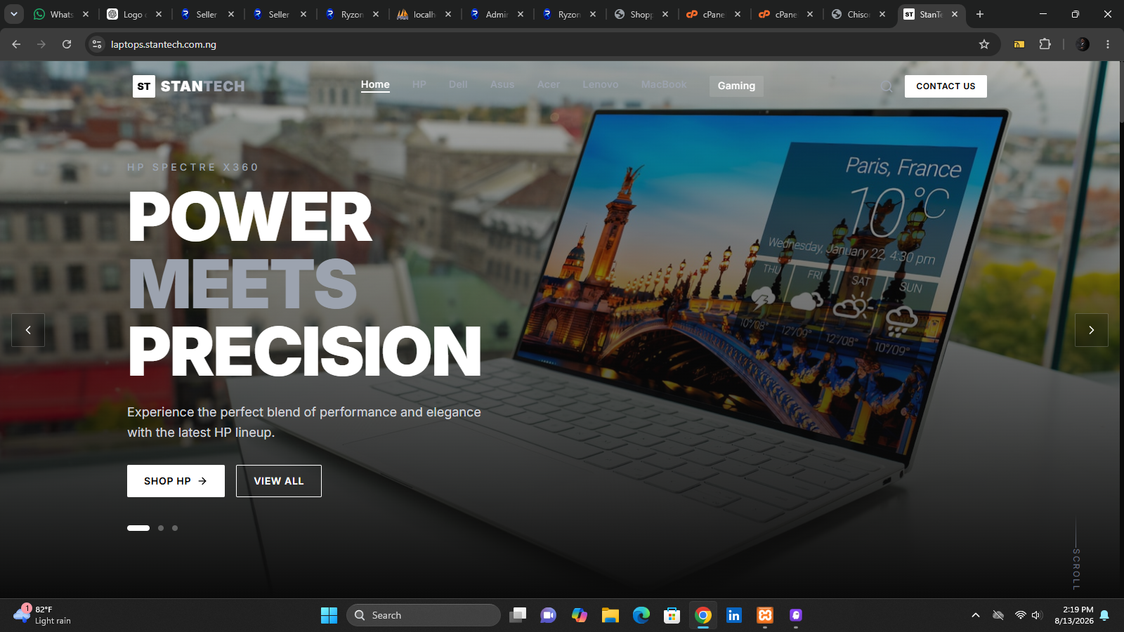 laptop website